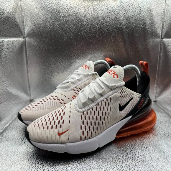 Size 8 Nike‎ Air Max 270 White Mantra Orange Womens Running Shoes DZ4439-100 - Picture 5 of 9